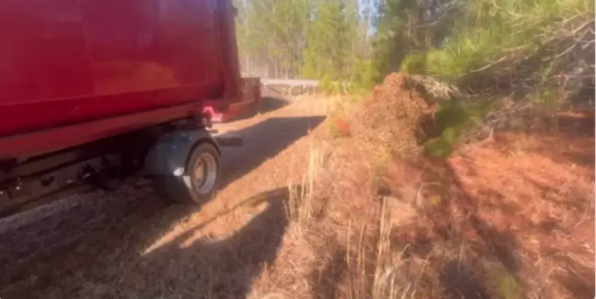 Yard waste cleanup dumpster rental in Fresno during fall storm-prep season